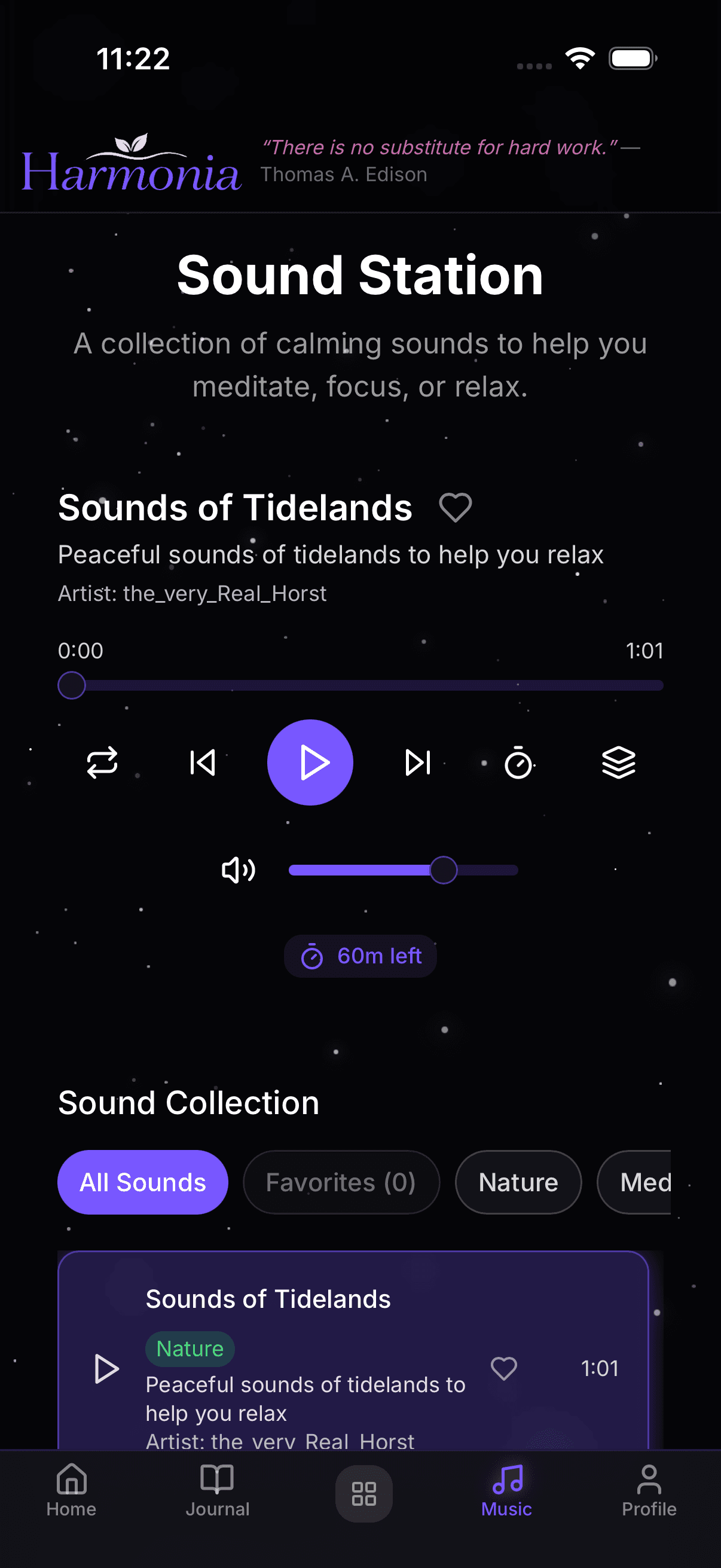Harmonia Sound Collection on iPhone